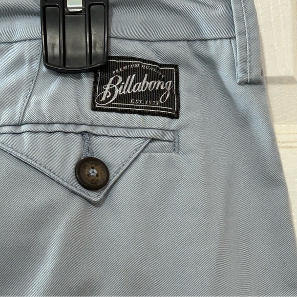 Billabong Men's Pants Regular Straight Leg Fit Carter Light Blue Size 36 - Picture 3 of 6